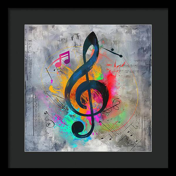 Rhythmic Vibrancy - Framed Print
