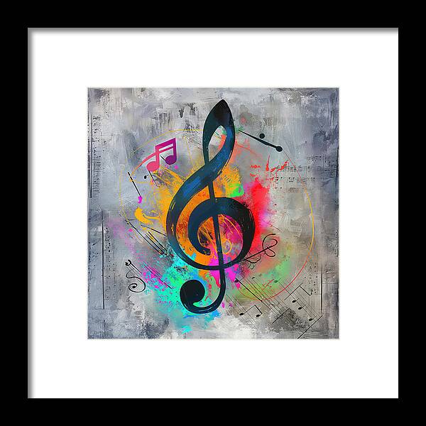 Rhythmic Vibrancy - Framed Print