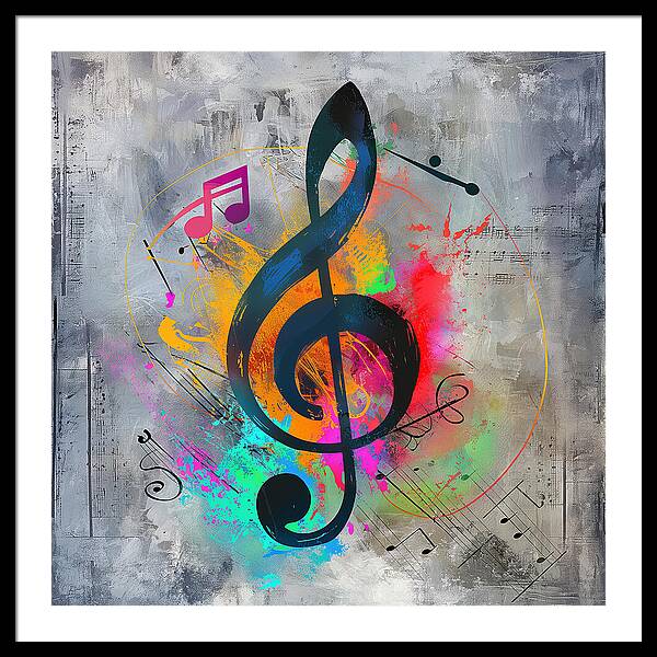 Rhythmic Vibrancy - Framed Print