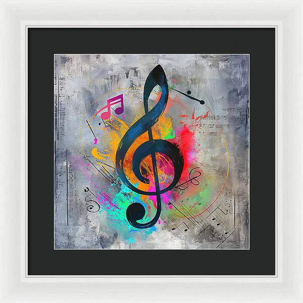 Rhythmic Vibrancy - Framed Print