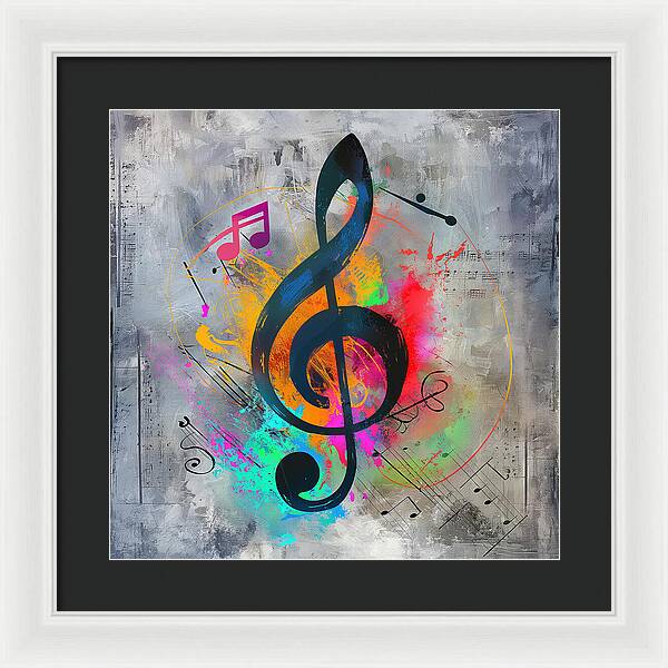 Rhythmic Vibrancy - Framed Print