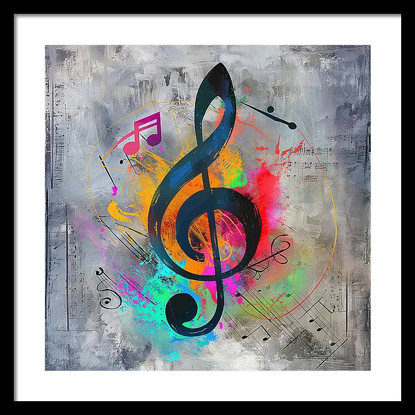 Rhythmic Vibrancy - Framed Print