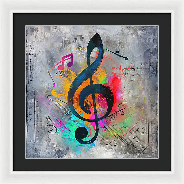 Rhythmic Vibrancy - Framed Print