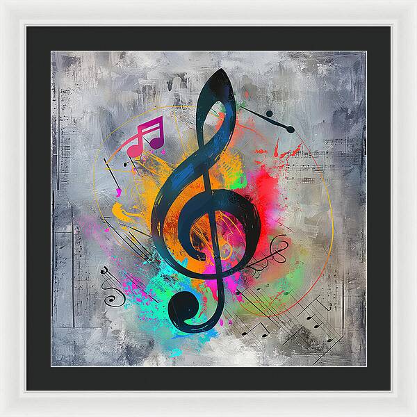 Rhythmic Vibrancy - Framed Print