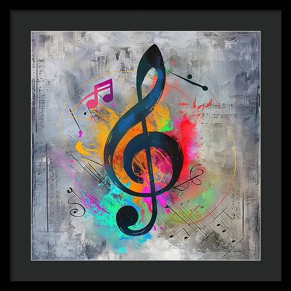 Rhythmic Vibrancy - Framed Print