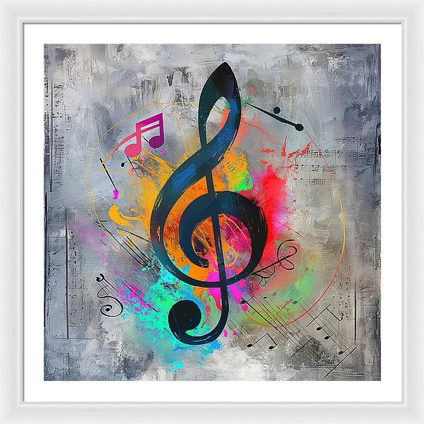 Rhythmic Vibrancy - Framed Print