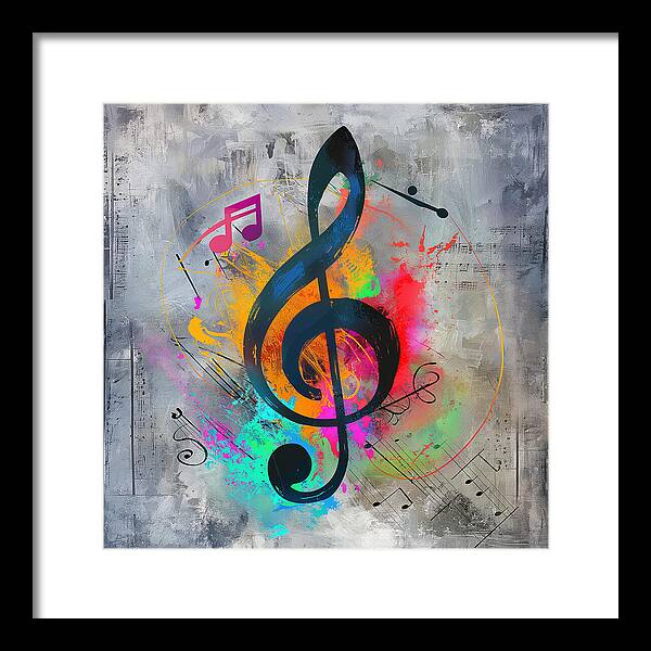 Rhythmic Vibrancy - Framed Print