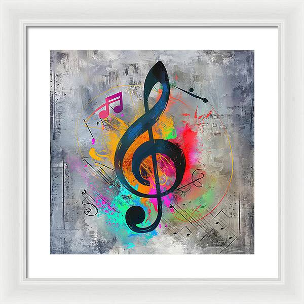 Rhythmic Vibrancy - Framed Print