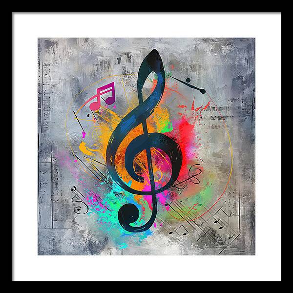 Rhythmic Vibrancy - Framed Print