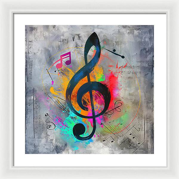 Rhythmic Vibrancy - Framed Print