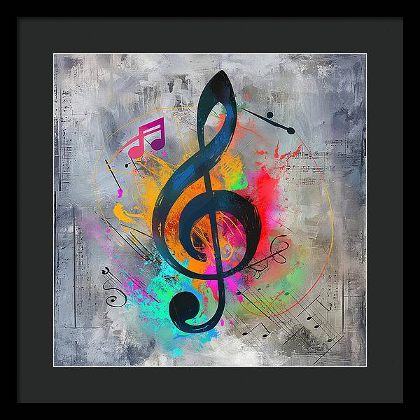 Rhythmic Vibrancy - Framed Print