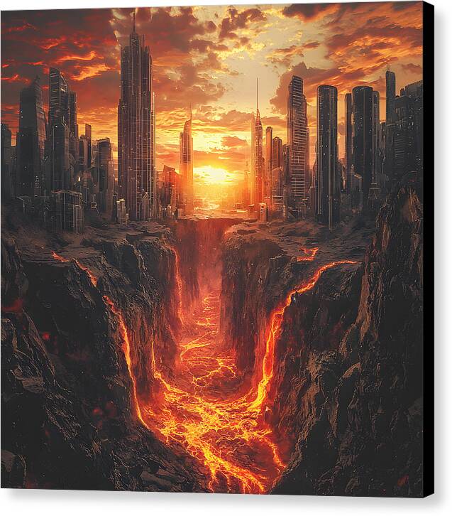 Rift of Desolation - Canvas Print
