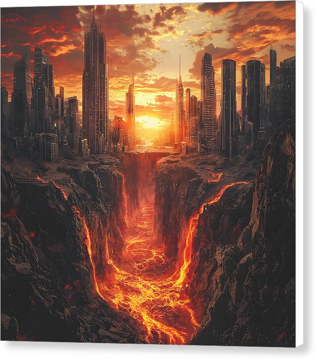 Rift of Desolation - Canvas Print