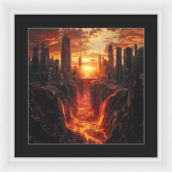 Rift of Desolation - Framed Print