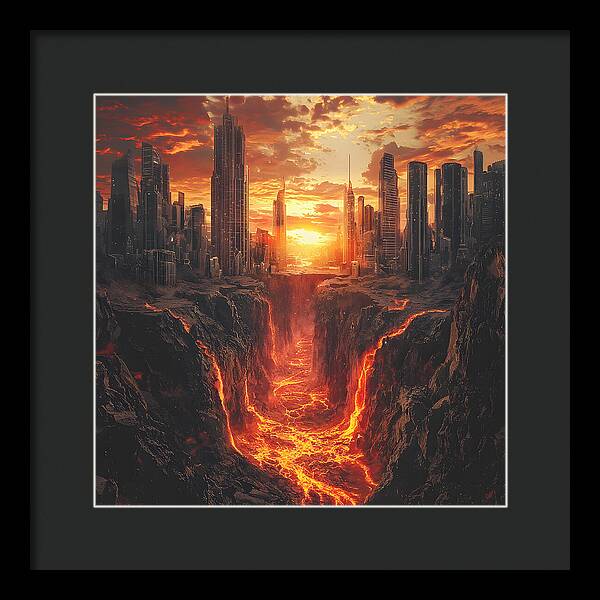 Rift of Desolation - Framed Print