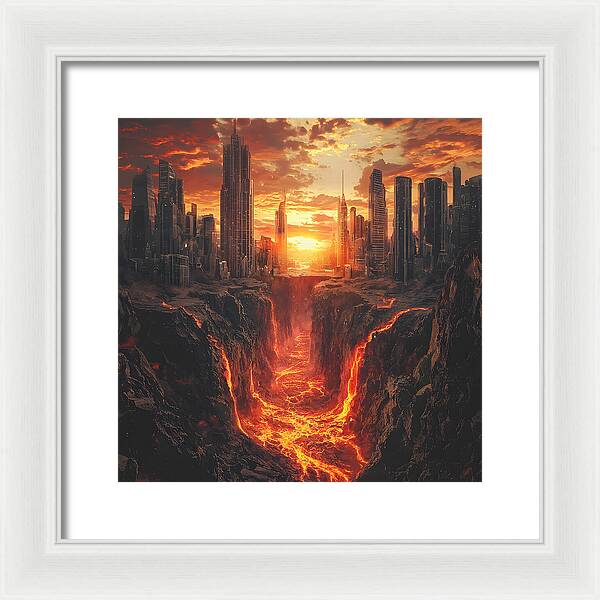 Rift of Desolation - Framed Print