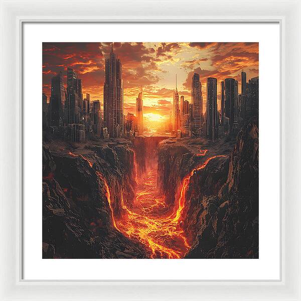 Rift of Desolation - Framed Print