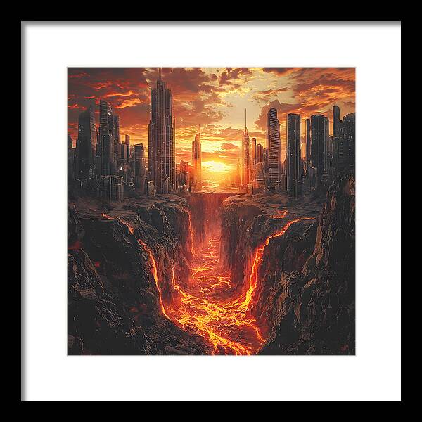 Rift of Desolation - Framed Print