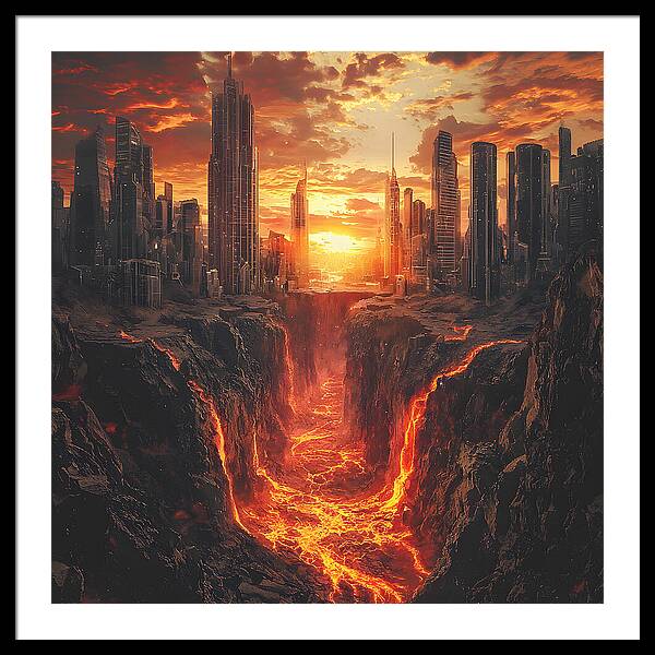 Rift of Desolation - Framed Print