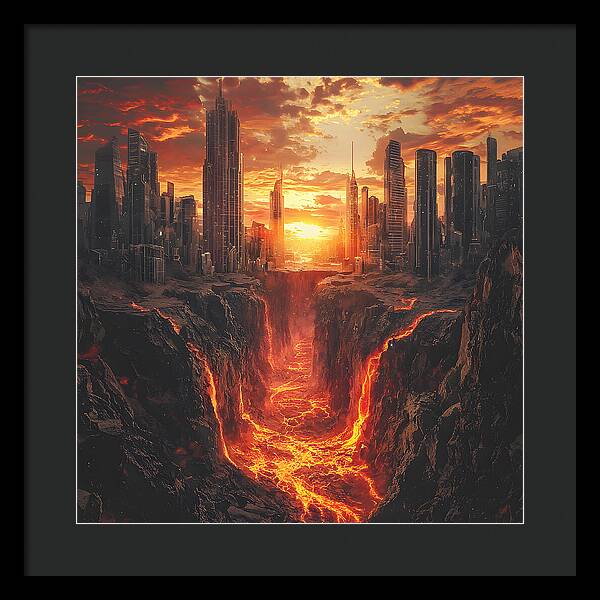 Rift of Desolation - Framed Print