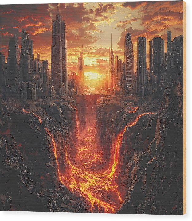 Rift of Desolation - Wood Print