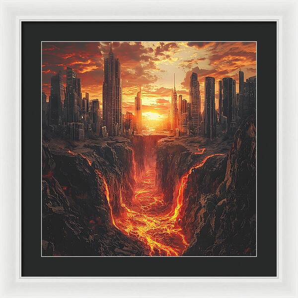 Rift of Desolation - Framed Print