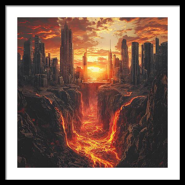 Rift of Desolation - Framed Print