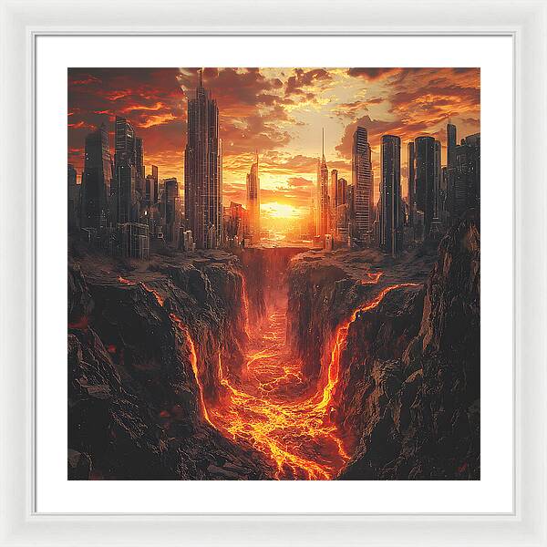 Rift of Desolation - Framed Print