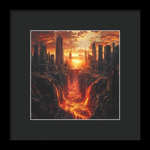 Rift of Desolation - Framed Print