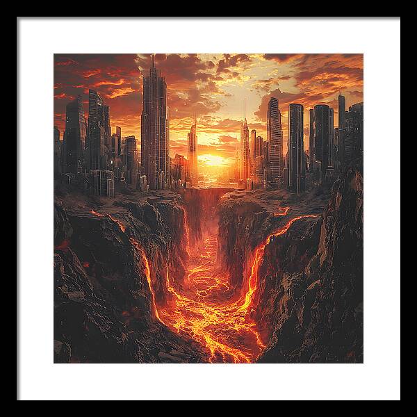Rift of Desolation - Framed Print