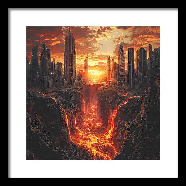 Rift of Desolation - Framed Print