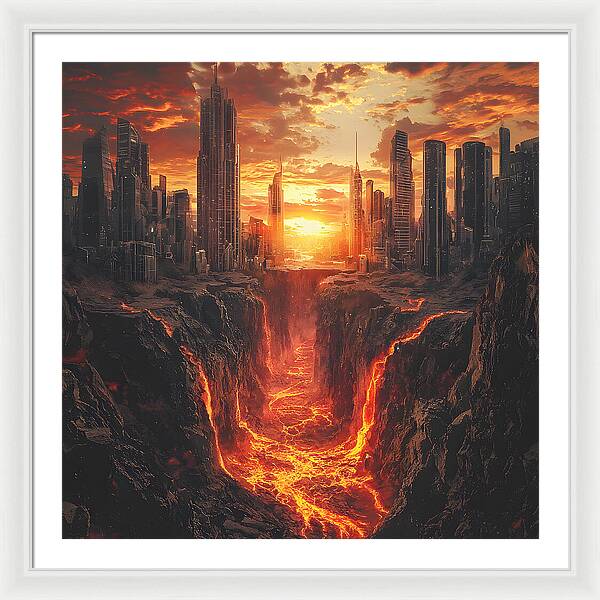 Rift of Desolation - Framed Print