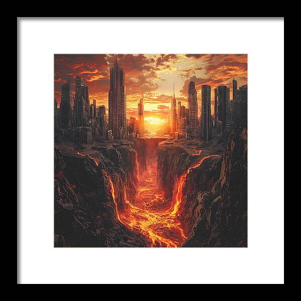 Rift of Desolation - Framed Print