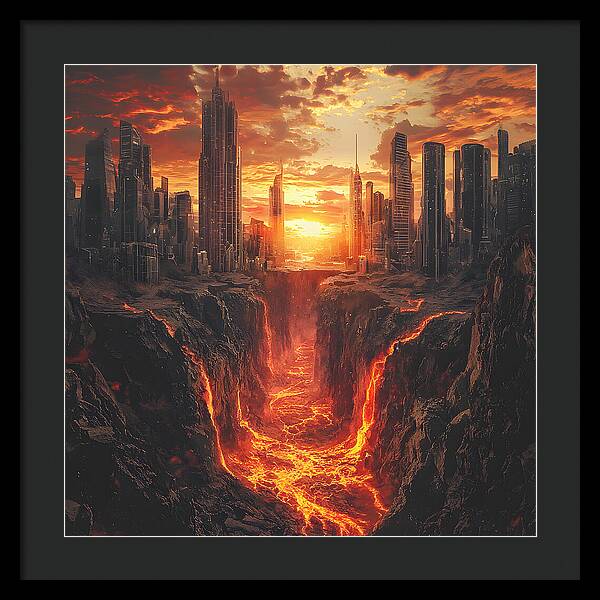 Rift of Desolation - Framed Print