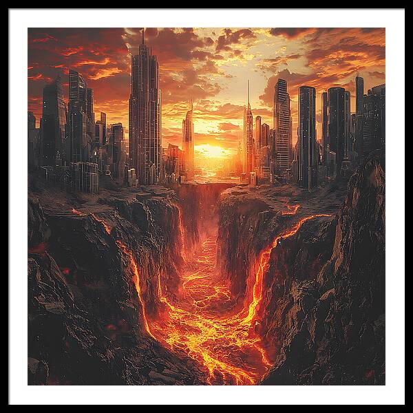 Rift of Desolation - Framed Print