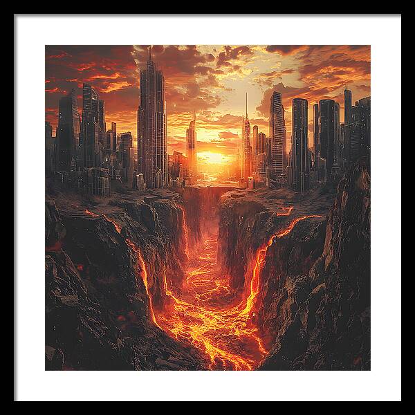 Rift of Desolation - Framed Print