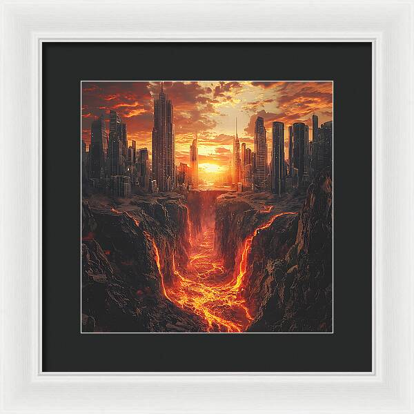 Rift of Desolation - Framed Print