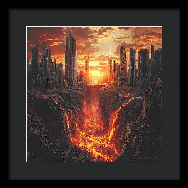 Rift of Desolation - Framed Print