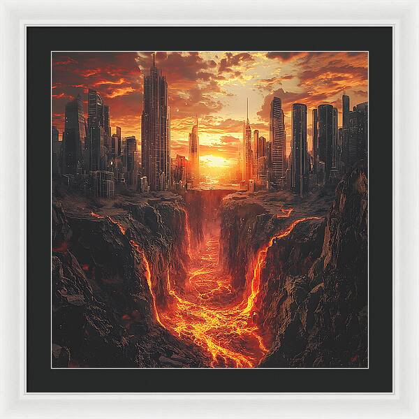 Rift of Desolation - Framed Print