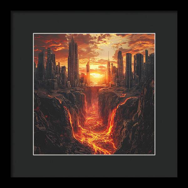 Rift of Desolation - Framed Print