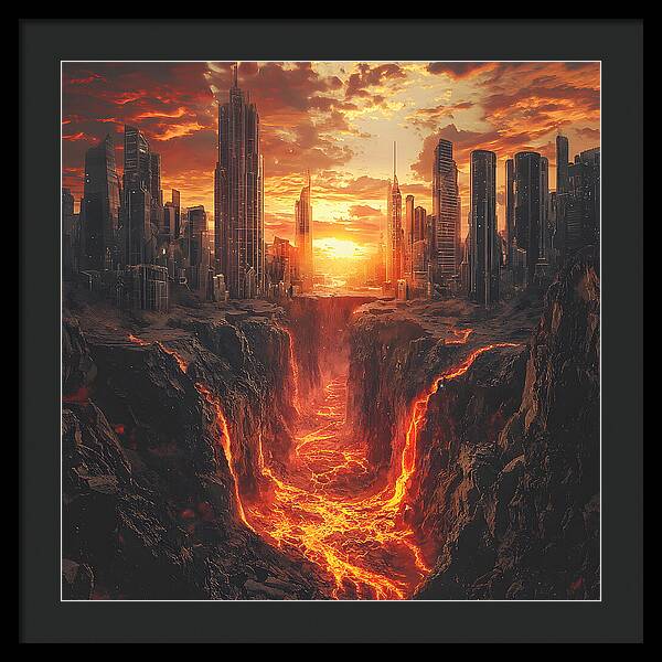 Rift of Desolation - Framed Print
