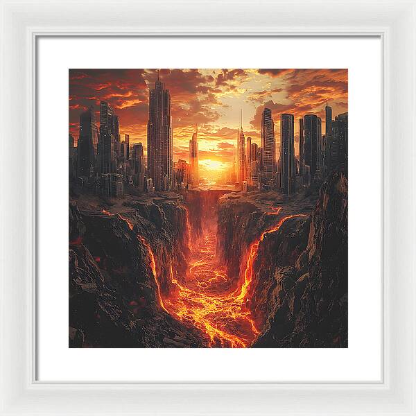 Rift of Desolation - Framed Print