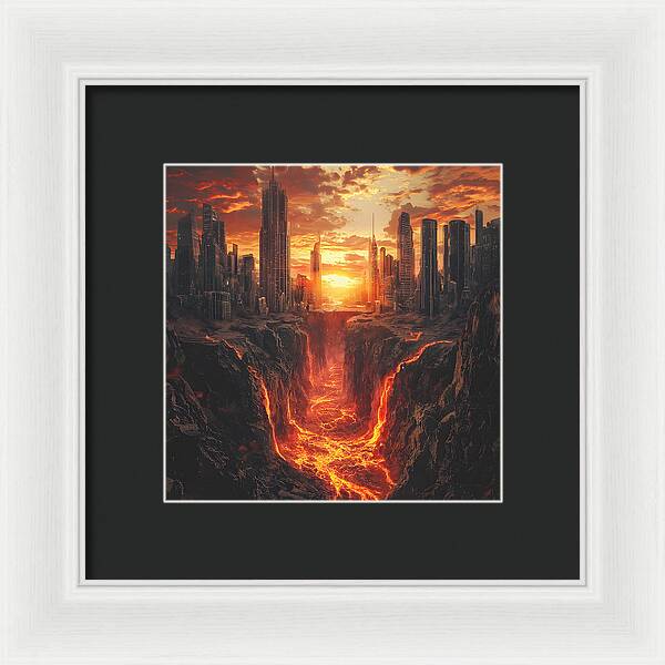 Rift of Desolation - Framed Print