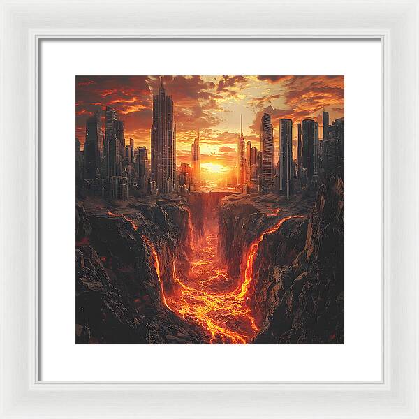 Rift of Desolation - Framed Print