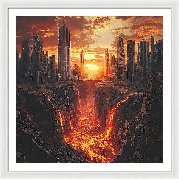 Rift of Desolation - Framed Print