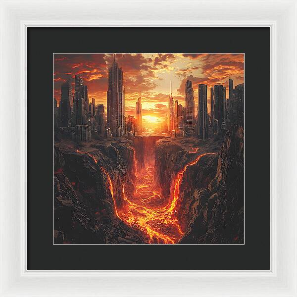 Rift of Desolation - Framed Print
