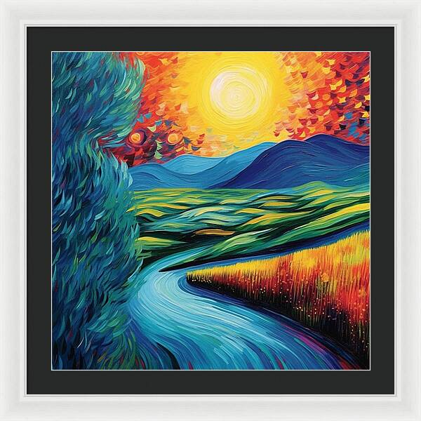 Riverside Reverie - Framed Print