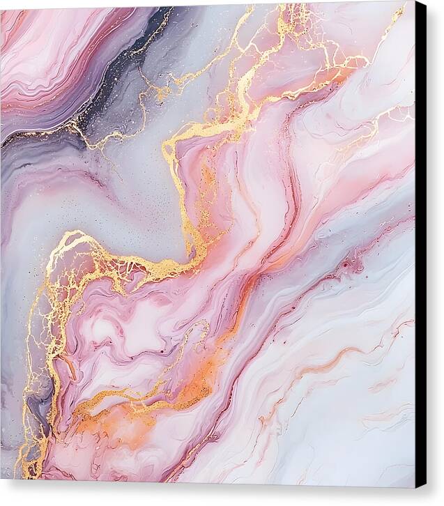 Rose Gold Flow - Canvas Print