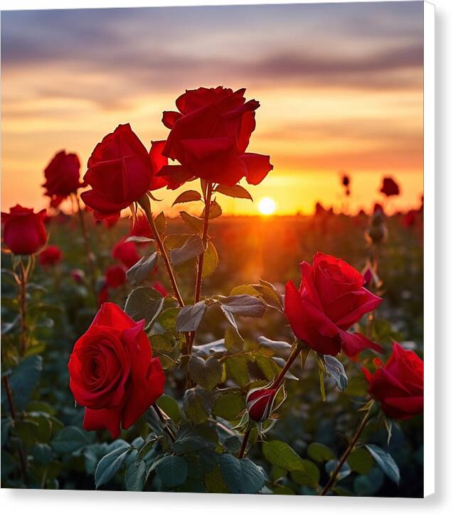Rosy Horizon - Canvas Print