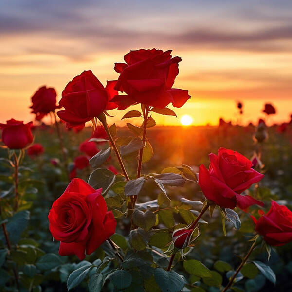 Rosy Horizon - Art Print